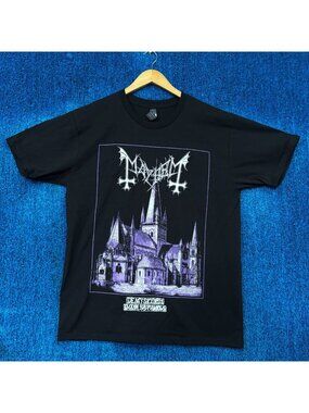 Mayhem De Mysteriis Dom Sathanas Album Art Doom Metal Tee L